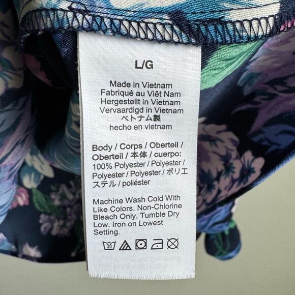 J. Crew Ruffleneck Top in Floral 365 Crepe Large - Picture 5 of 10